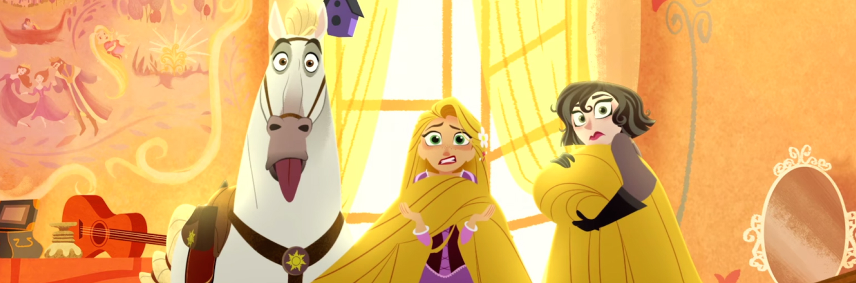 Raiponce et ses blonds cheveux dans Tangled Before Ever After